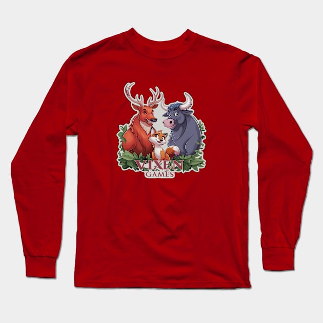 The Vixen and The Stag and The Bull Long Sleeve T-Shirt by Vixen Games